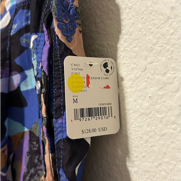 NEW Free People Mesmerize Me Print Cargo Pants Size Medium Purple Camo Wide Leg - Picture 4 of 16